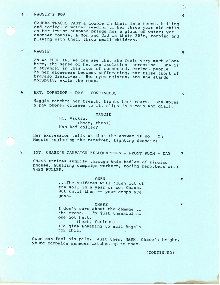 *FALCON CREST - FALSE FRONT (1986) Final Draft Script Caesar Romero, Kim Novak