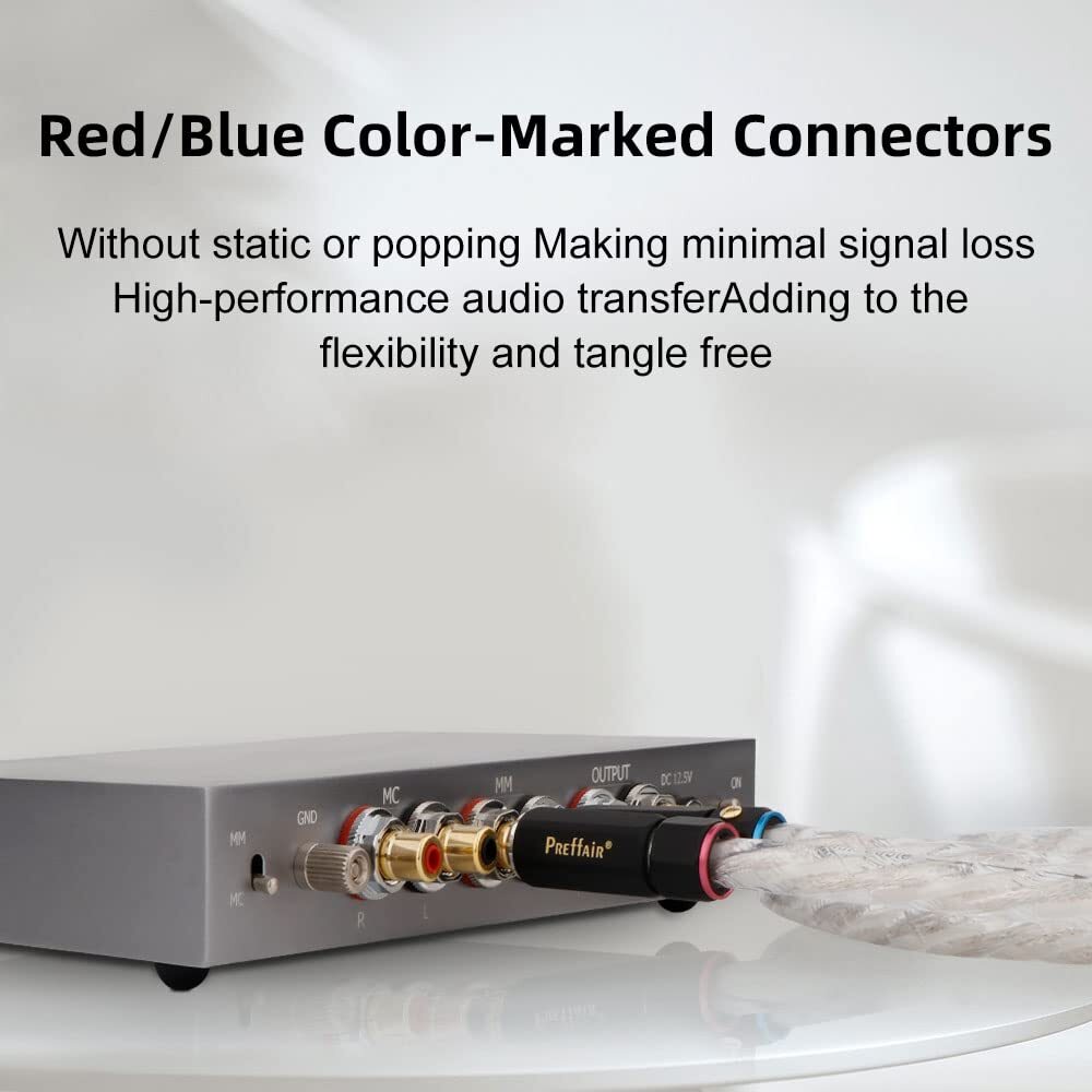 high-end OCC Silver Plated audio wire 2RCA plug cable HIFI audio amplifier cable