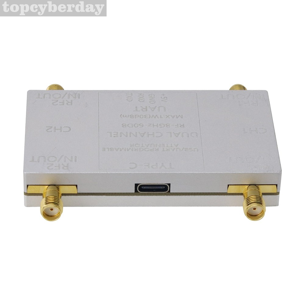RF-8GHz-60DB Programmable Attenuator + Type-C Cable + Offline Main Control Board