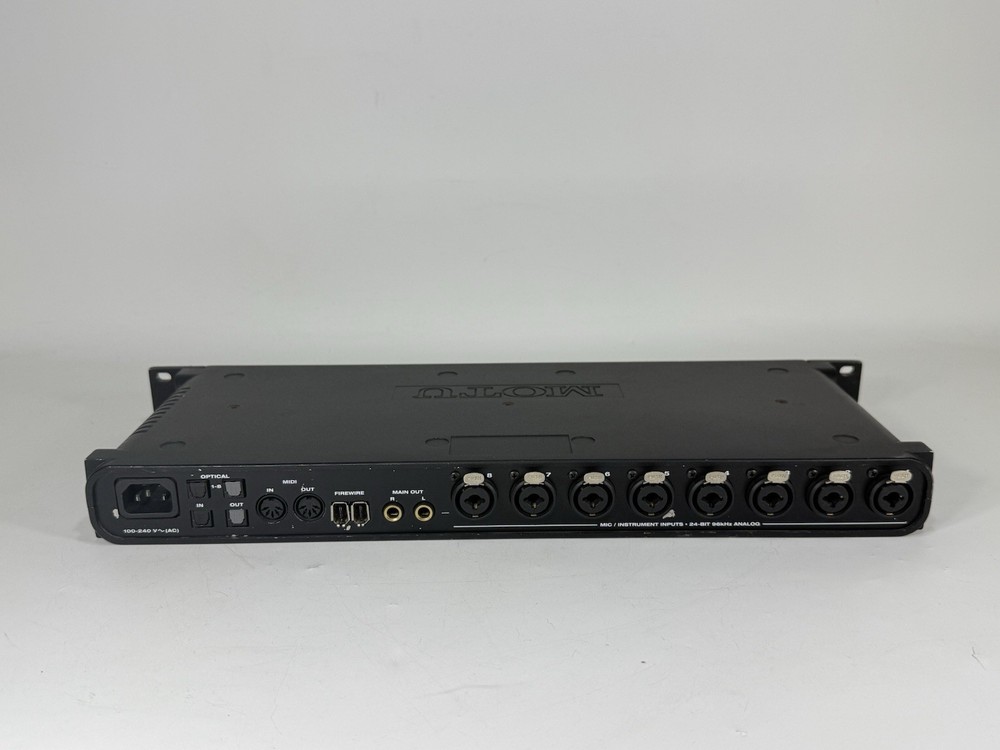 Motu 8Pre (8-Pre) Eight Mic Preamps - MIDI Firewire Audio Interface - WORK