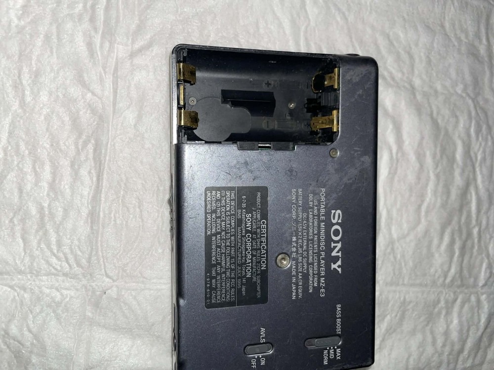 Sony MD Walkman MZ-E3 Portable Minidisc Player Working ( Read Description)