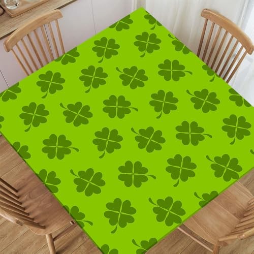 St.Patrick's Day Square Fitted Tablecloth Waterproof Washable Polyester Tables