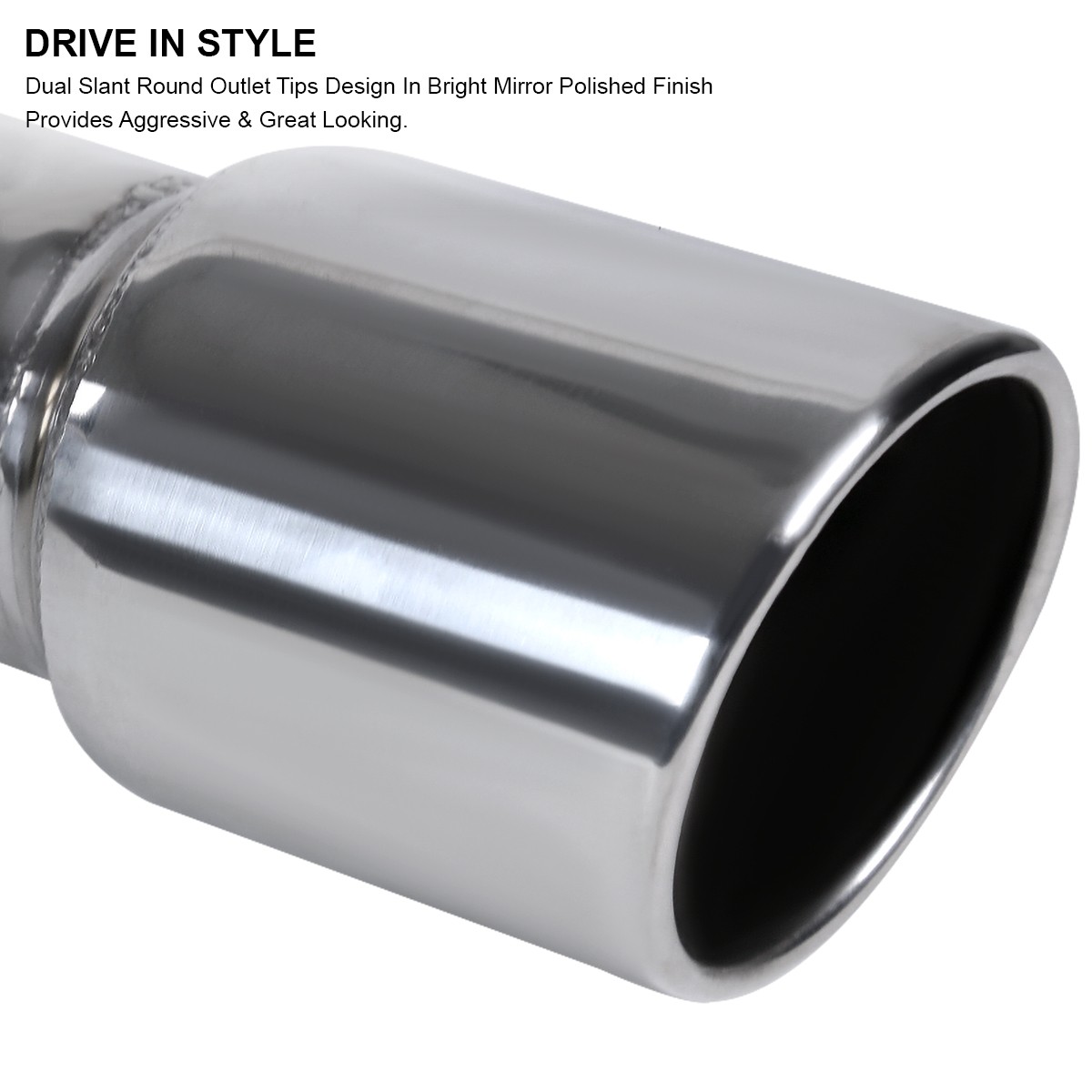 Fits 2015-2021 Mustang 2.3L EcoBoost Stainless Steel Dual Catback Exhaust System