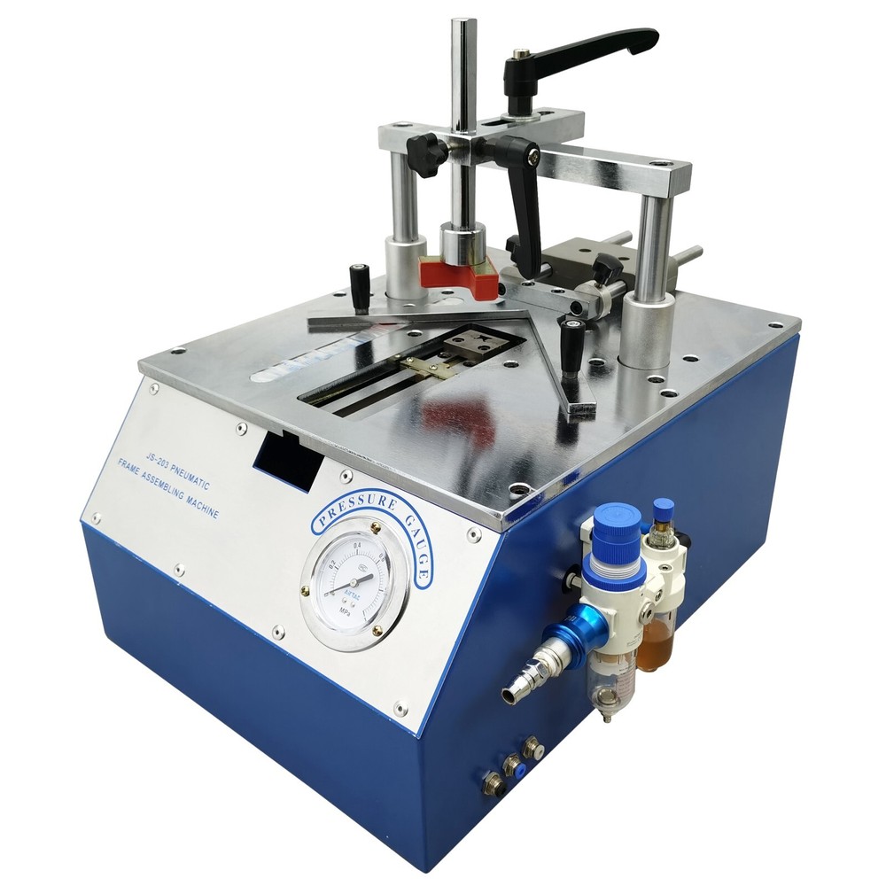 Pneumatic Frame Assembling Machine Corner Stapler Nail Angle Machine 7/10/12