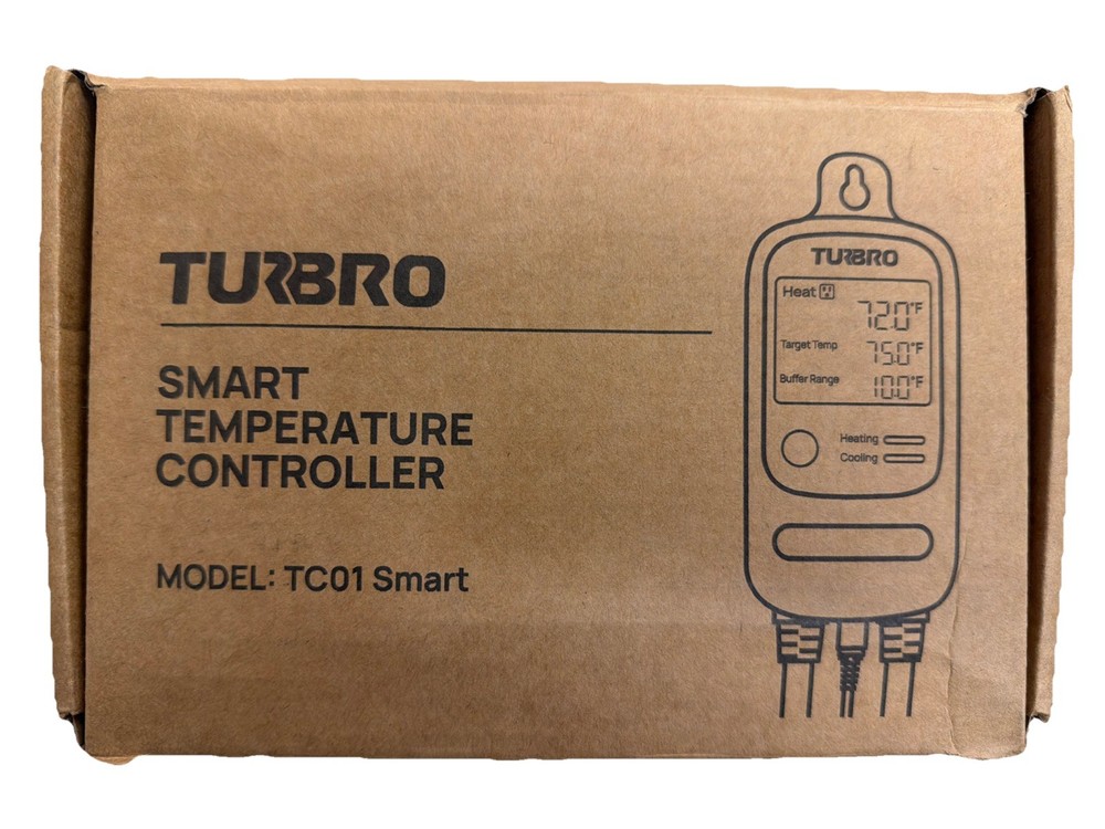 TURBRO Smart Temperature Controller Heating Cooling, WiFi-Enabled Thermostat