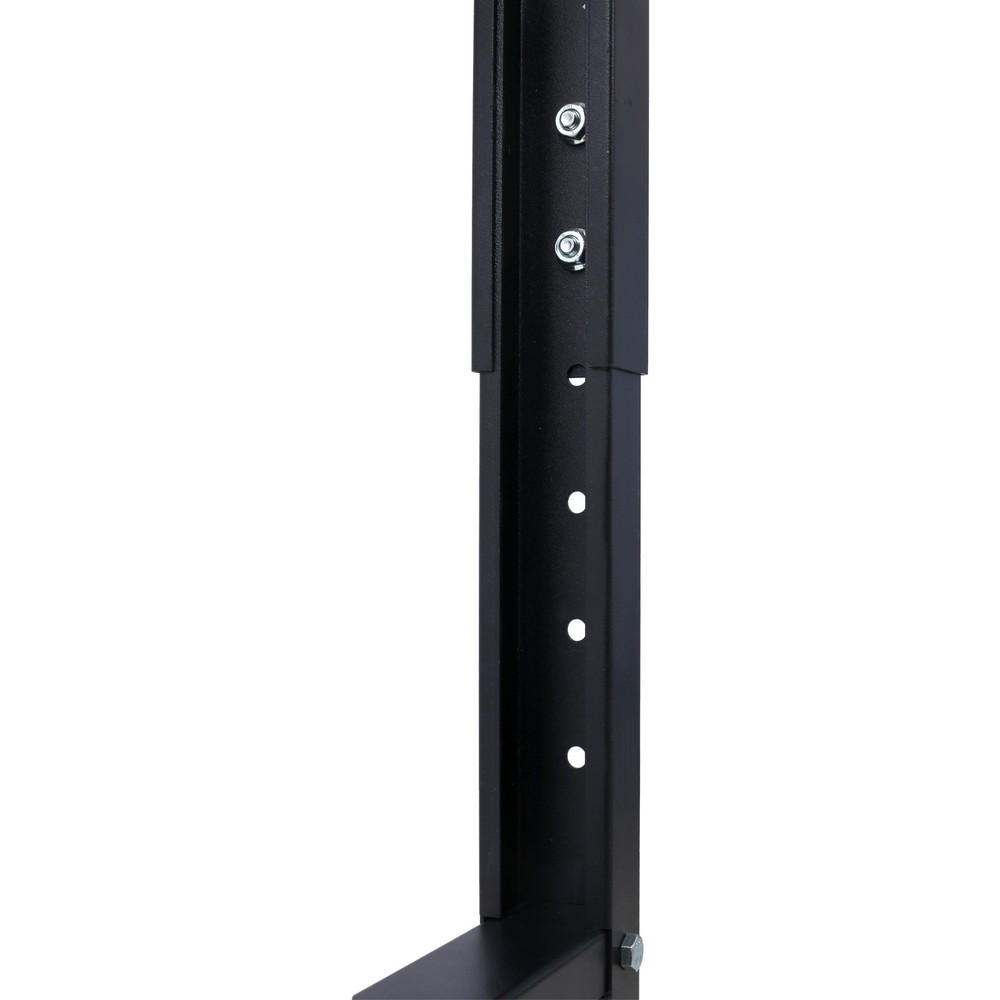 48" Wide Adjustable Height Rolling Workbench with Rubber Wood Top