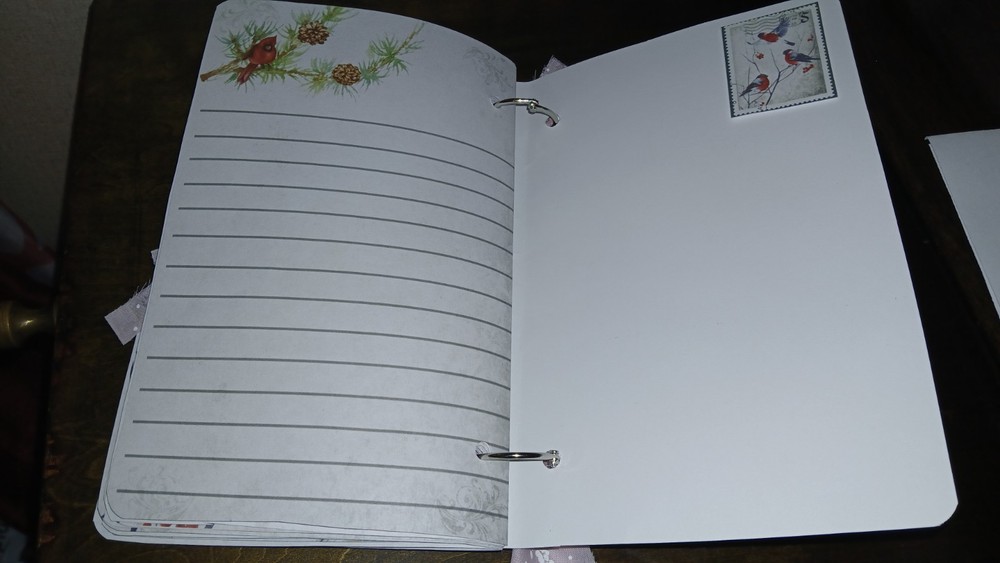 Winter Cardinal Junk Journal Scrapbook