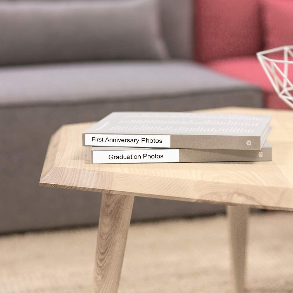 4pk Label Maker Tape 12mm 0.47 - fits Brother M-K231s P-Touch BLACK on WHITE