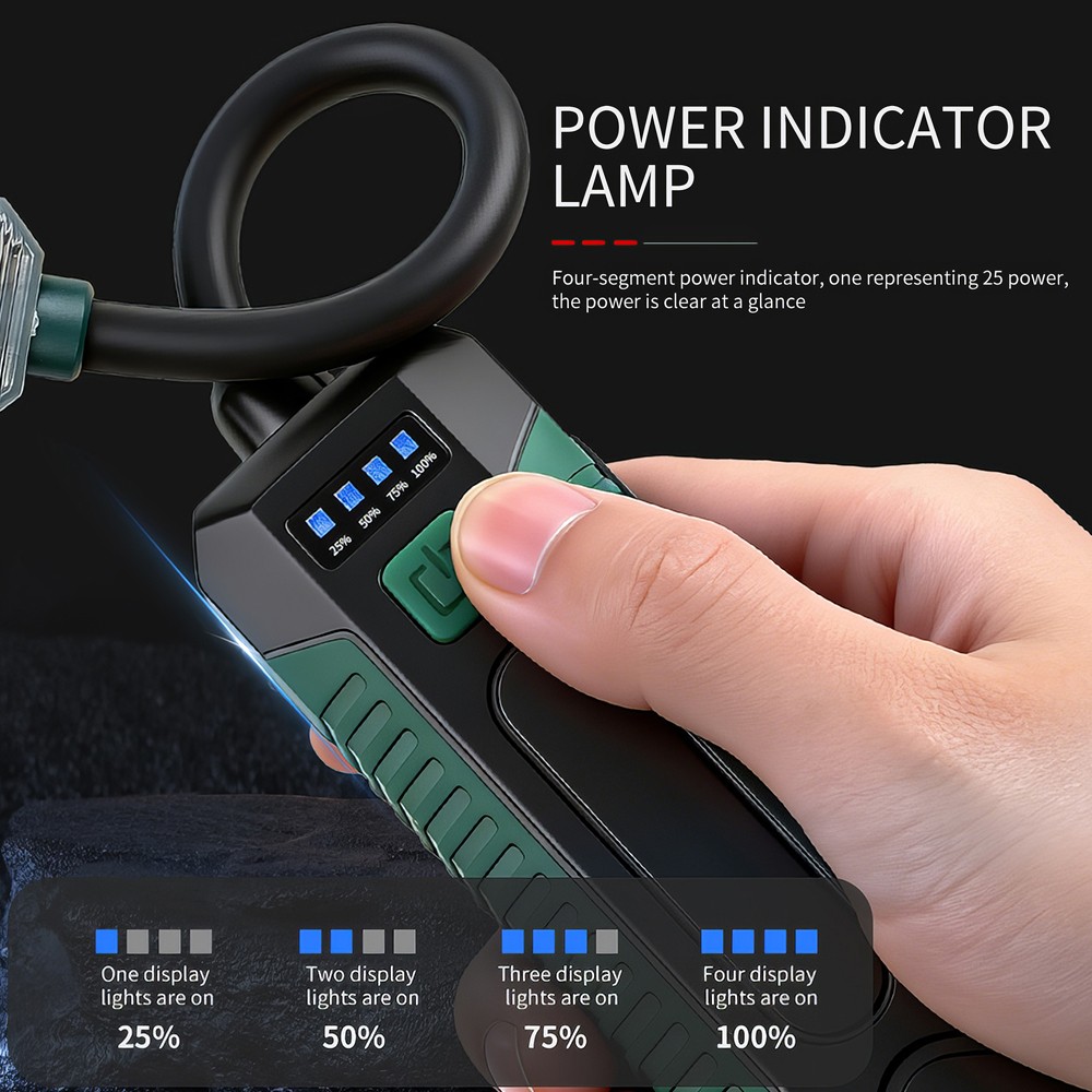 LED Work Light with Flexible Gooseneck Rechargeable Flashlight for Repairs