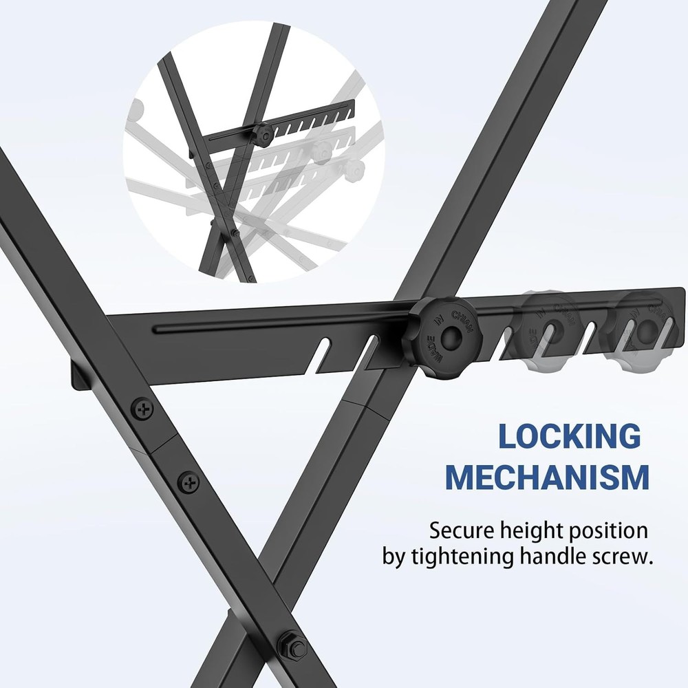 Versatile Digital Piano Stand - 100 lb Capacity-