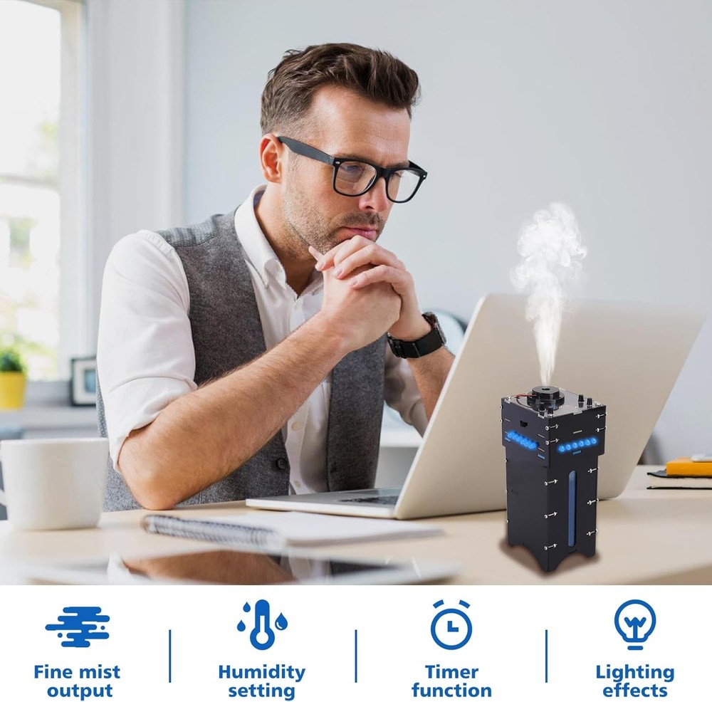 DIY Humidifier Soldering Practice Kit, Electronics Project with Time & Humidity