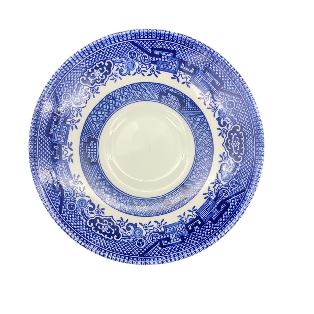 Churchill Blue Willow ~ Single Saucer Only