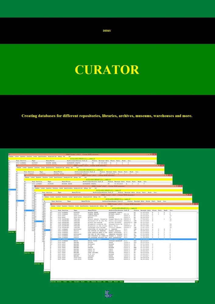 DBMS Curator - Database Management Software (Online Download)
