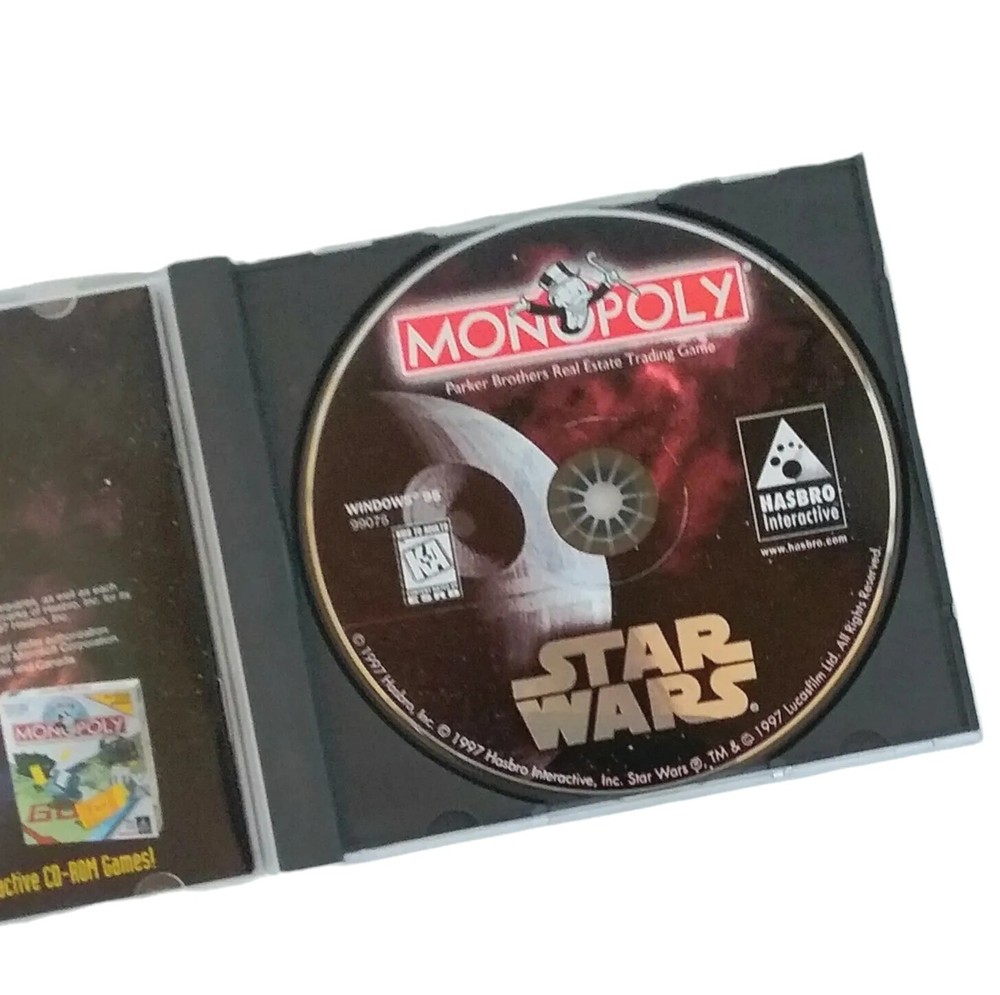 Star Wars Monopoly PC CD-ROM 1997 Hasbro Interactive