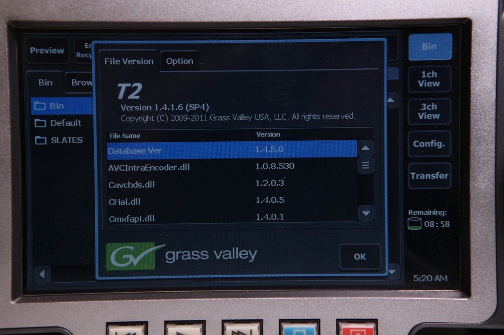 Grass Valley T2 iDDR2-HDD Intelligent Digital Disk Recorder