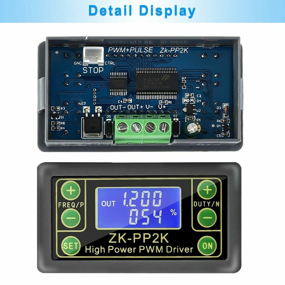 2X PWM Generator& Pulse Generator Frequency Duty Cycle Adjustable Driver ZK-PP2K