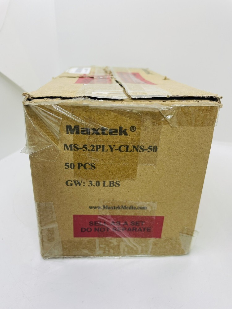 50 Pack 5.2 mm Slim Single White CD Case with Assembled White Tray