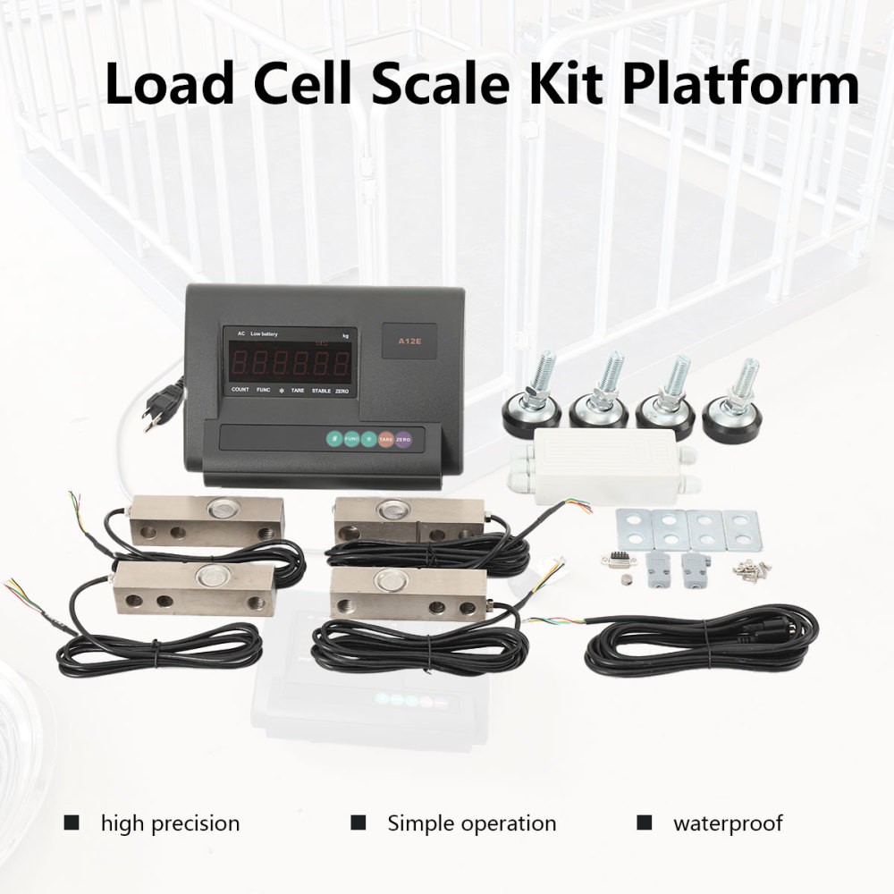 Livestock Scale Kit 5000LBS High Precision Indicator Floor Scale Animal Scale