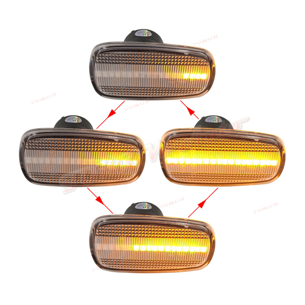 Clear For Lexus IS200 IS300 1999 2000 2001-2005 LED Dynamic Side Marker Light