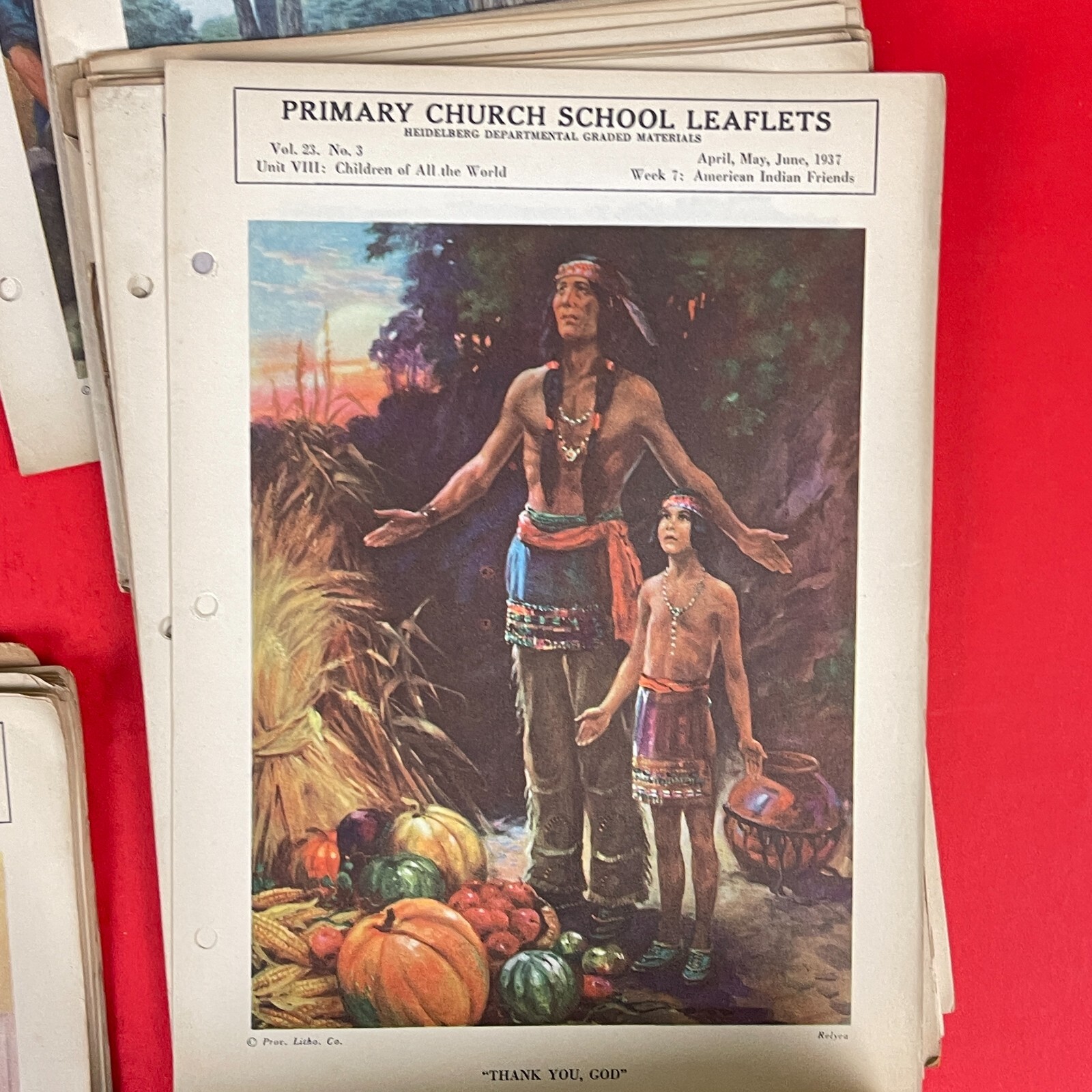 1930s Church School Leaflets Collection - Rare Ephemera - Over 100 Pieces