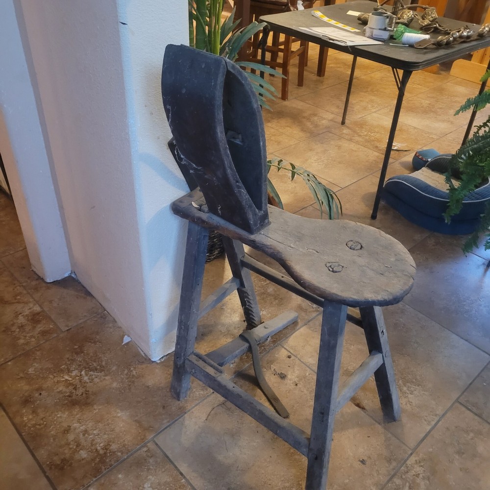 Antique saddlemakers bench / stand