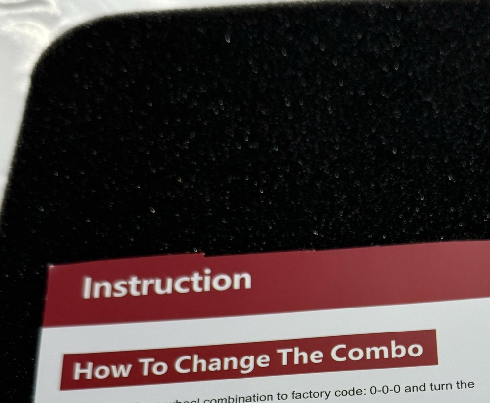Gun Safe Combination Lock Box 3 Digit Code Security Cable Compact Portable