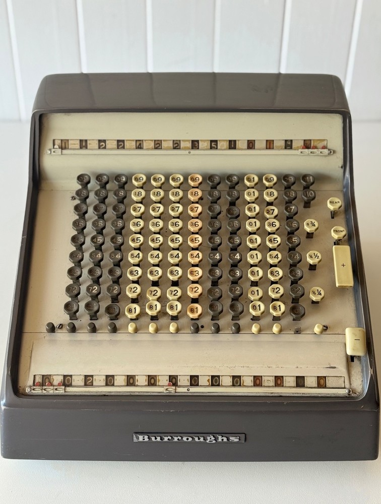 Burroughs Adding Machine Vintage Calculator – Antique Office Machine