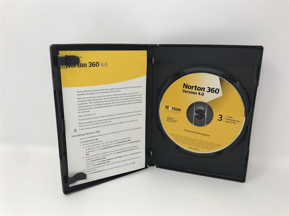 Norton 360 All-In-One Security Version 4.0 PC Security PC Tuneup - Complete CIB