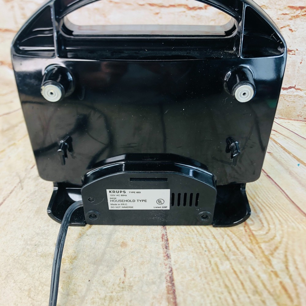 KRUPS 653 WAFFLE CHEF COMPACT 2 SLICE BELGIAN WAFFLE MAKER