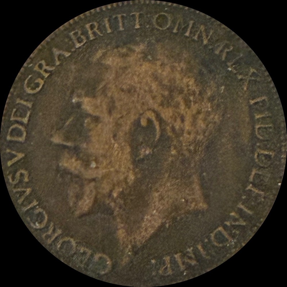 UK 1921 Farthing Coin