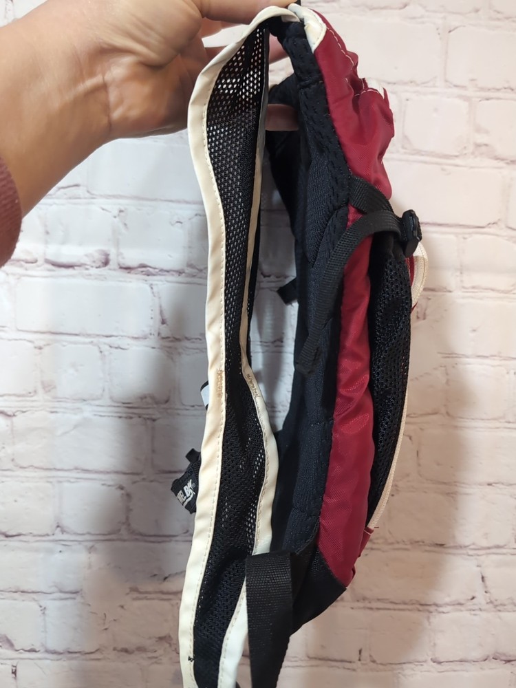 Camelback Mini Mule Hydration Backpack Red White Flames Hiking NO BLADDER