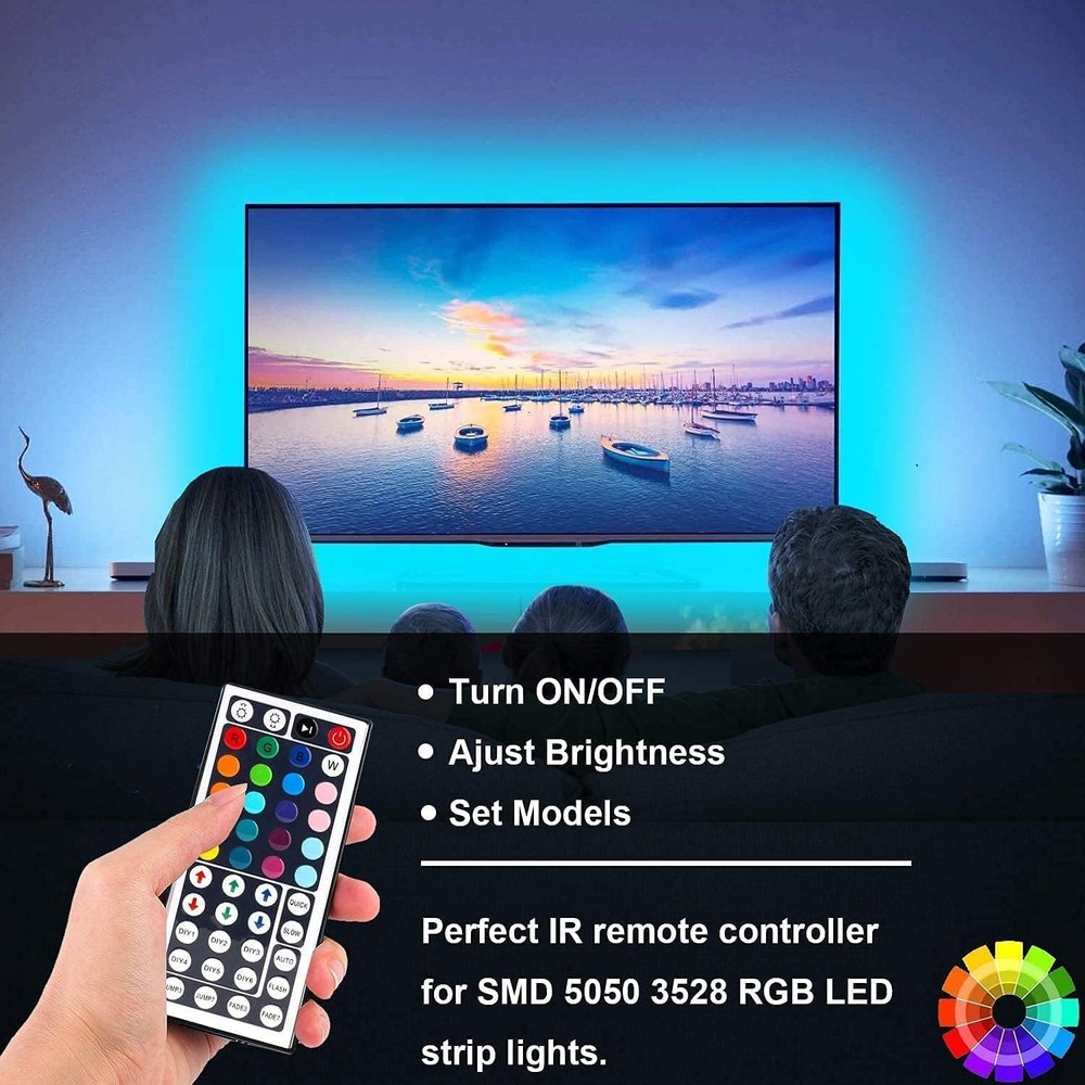 Smart LED Strip Controller Bluetooth App 44 Keys IR Remote 24V RGB