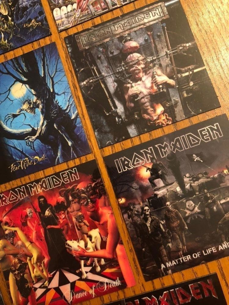 Iron Maiden fridge magnets full set