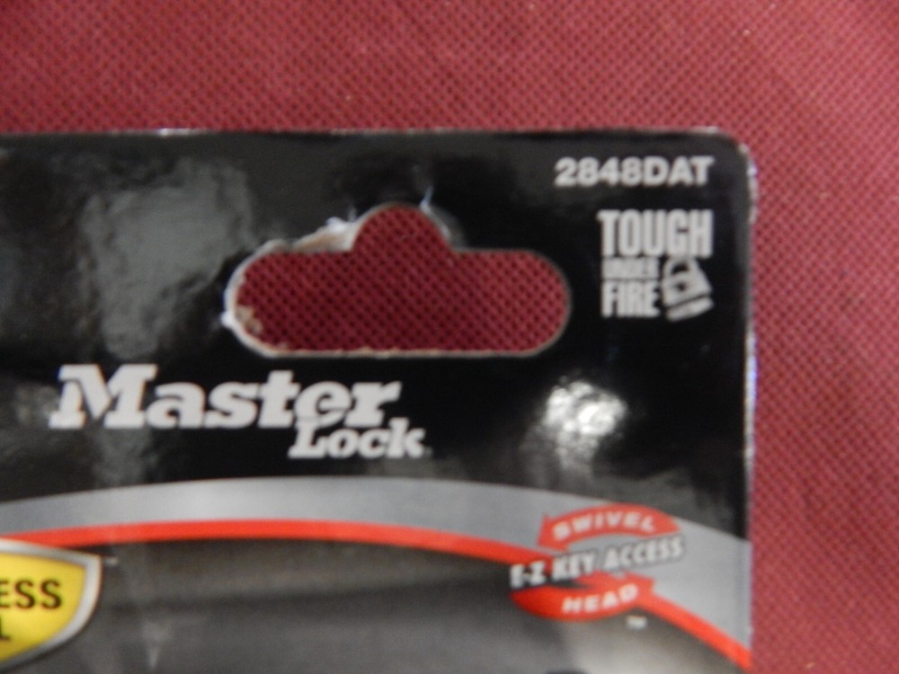 Master Lock 2848DAT Key Alike Set (2 keys) w/ Receiver & Coupler Latch Locks