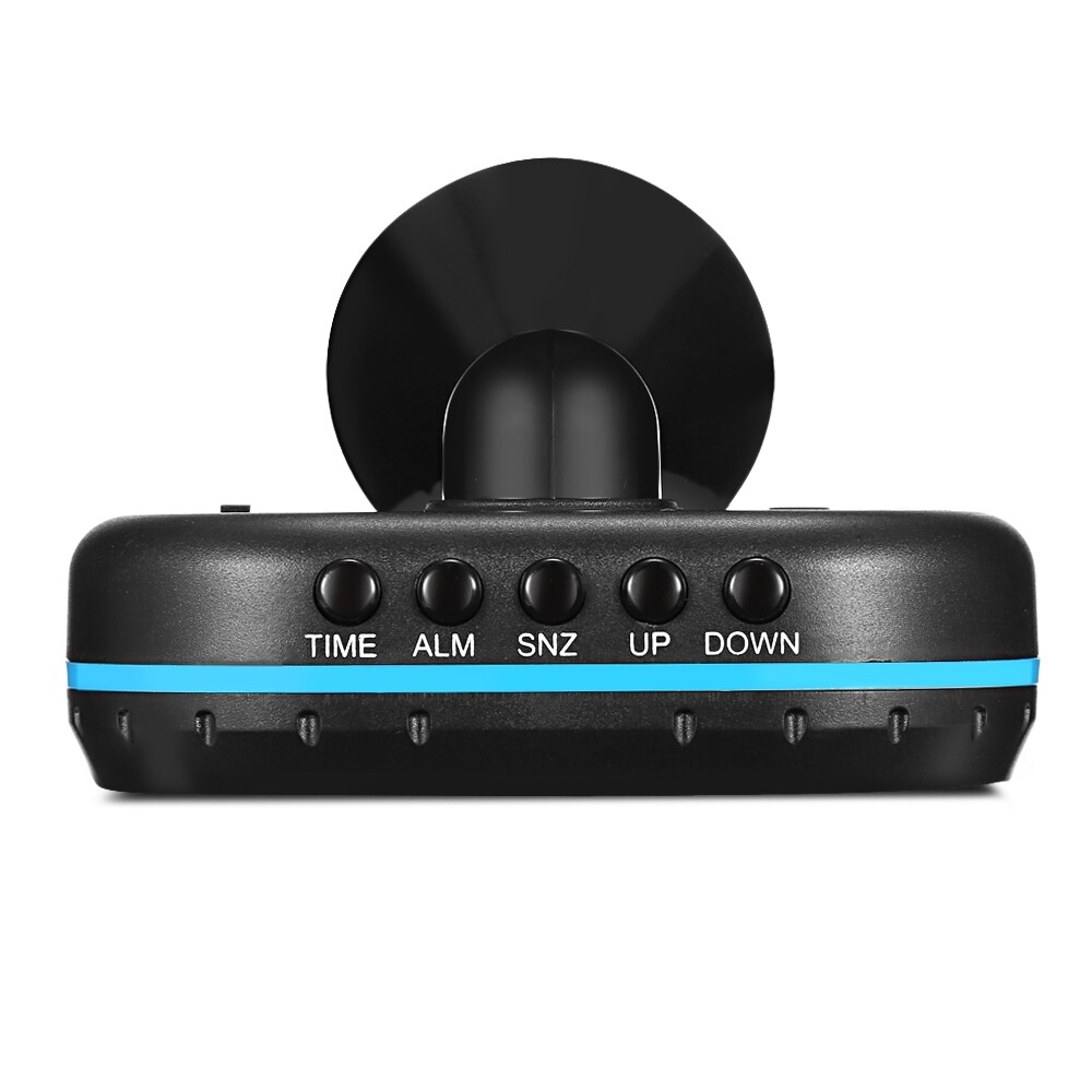 Mini Car Dash Panel Blue LED Digital Thermometer/Voltmeter/Clock Voltage Gauge
