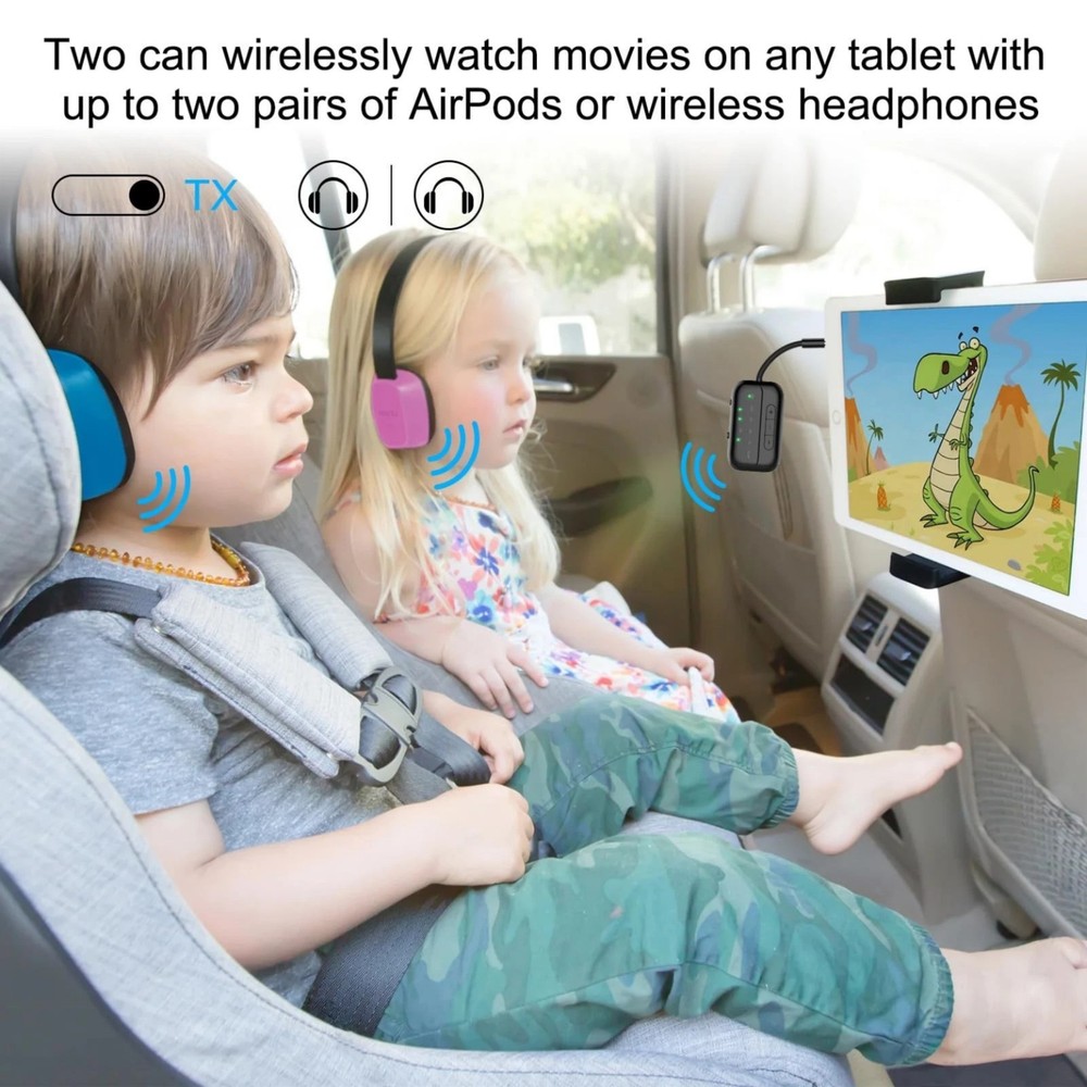 2025 Upgraded Pro Bluetooth 5.4 Transmitter Receiver,2-in-1 Airplane Wireless