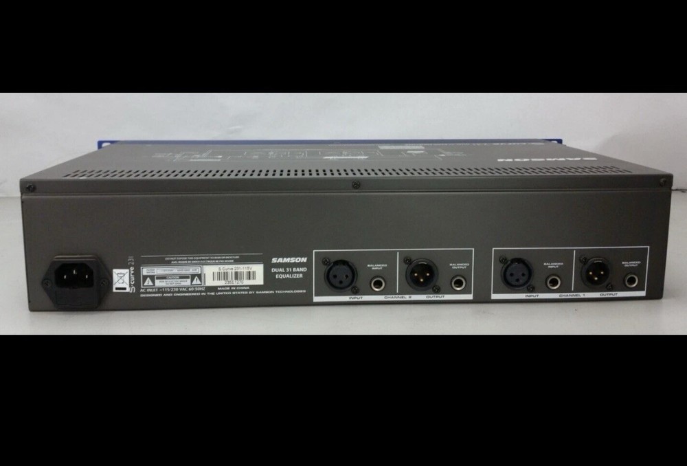 SAMSON curve 231 equalizer Dual 31 band, Compresor/Limiter, S-3WayCrossover.