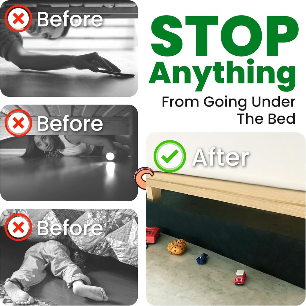 Bundle: 4 Mattress Retainer Bars & 2 Under Bed Gap Blockers
