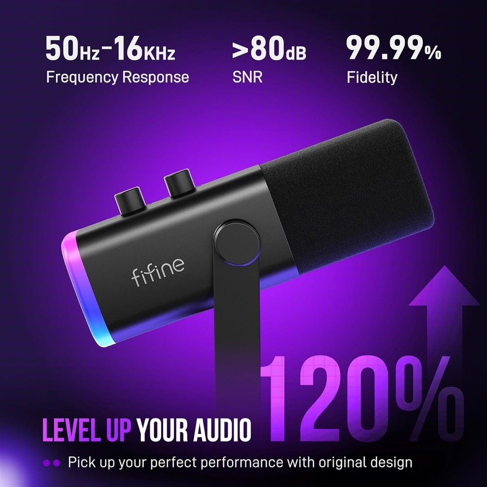 Gaming Microphone Set, Dynamic PC Microphone Ideal for Streaming and Podcasting