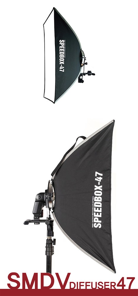 SMDV SPEED-BOX 47 Rectangular Soft-box Diffuser for S-Light S-Lite Quantum Flash