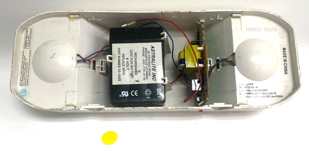 ASTRLITE EU-3-LED-W LED EMERGENCY LIGHTING SELF-POWERED OPERATION
