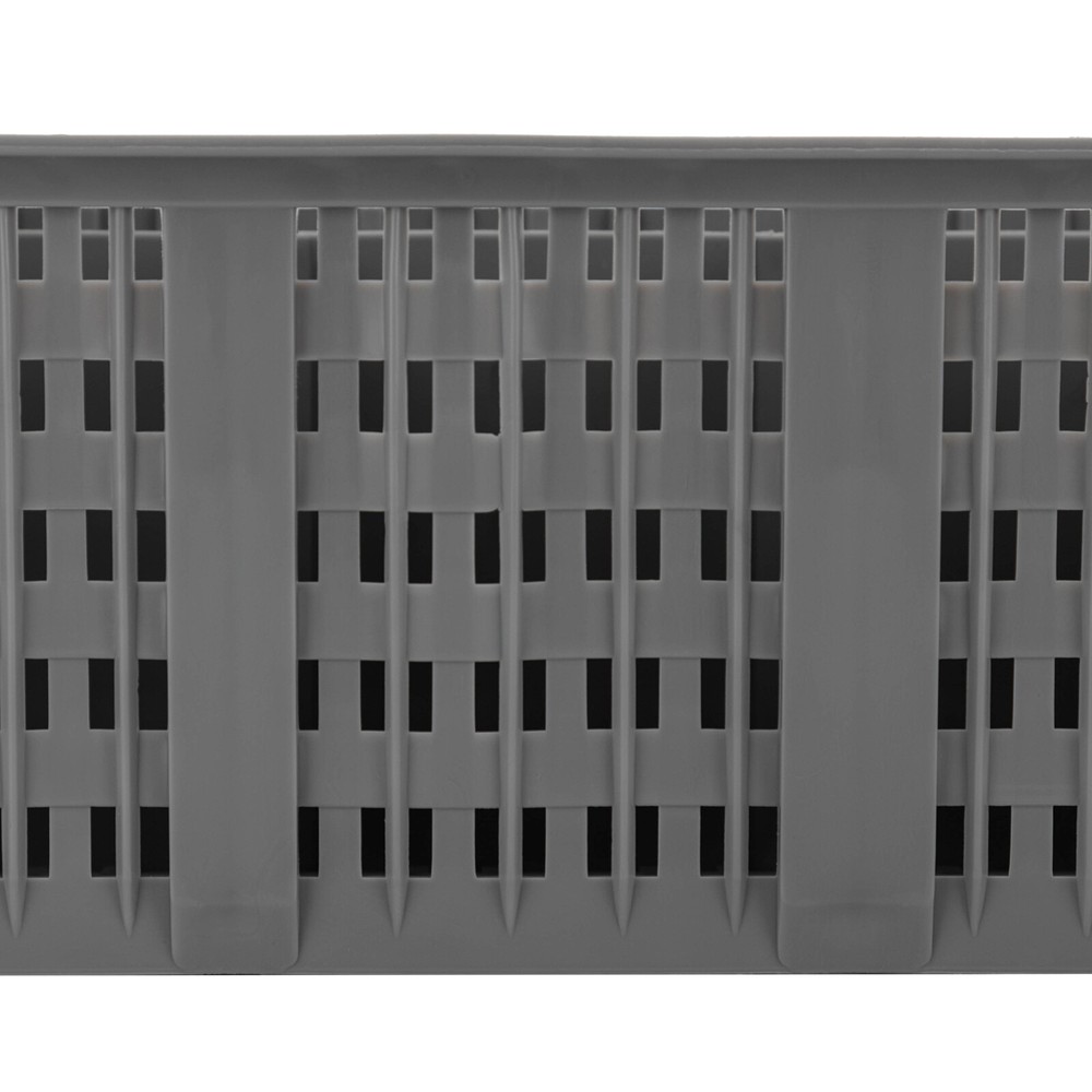 2pcs Flatware Set in PP Buffet 8 Compartments Flatware Drying Container