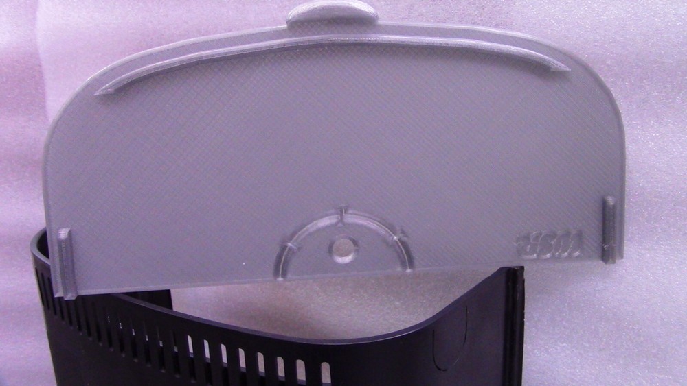 Aqueon Center (Megaflow) Overflow Lid Single Pack 3D Printed Light Gray