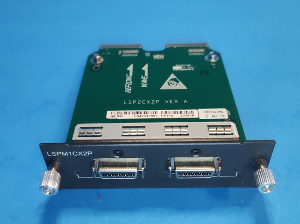 HP A5500 2-Port 10GbE CX4 Ethernet Network Interface Expansion Module JD360B
