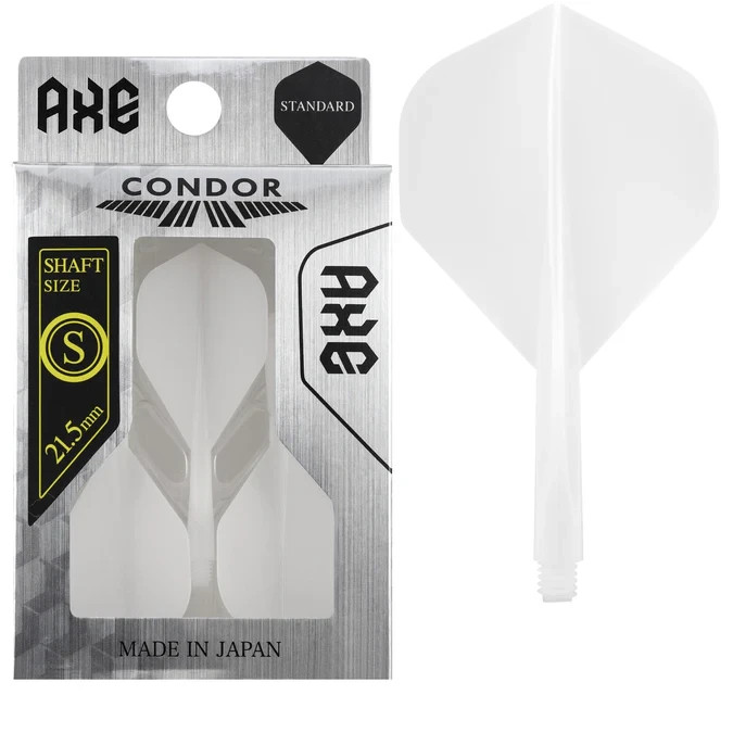WHITE CONDOR AXE DART SHAFT/FLIGHT COMBO STANDARD FLIGHT SHORT SHAFT