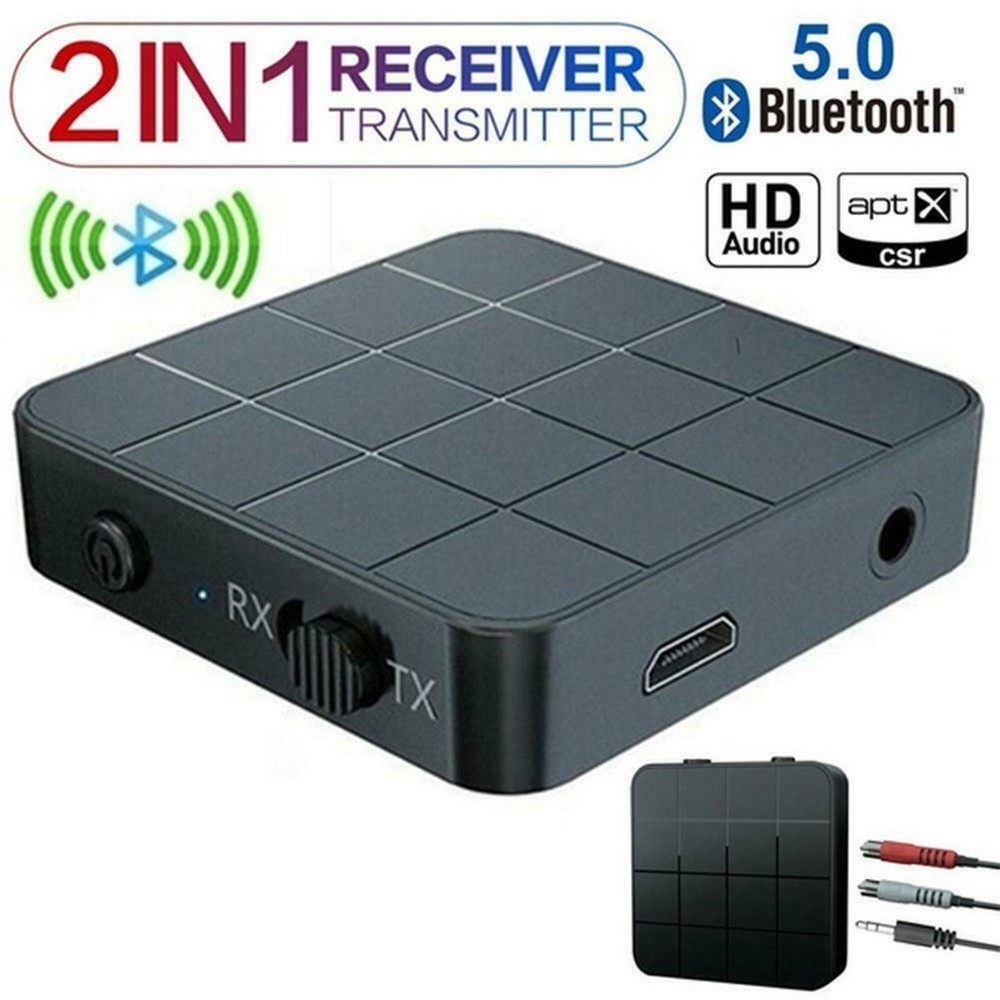 Mini Dual Mode Bluetooth 5.0 Transmitter&Receiver Adapter With 3.5mm Audio Cable