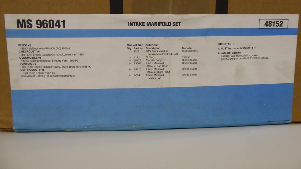 Fel-Pro MS96041 Engine Intake Manifold Gasket