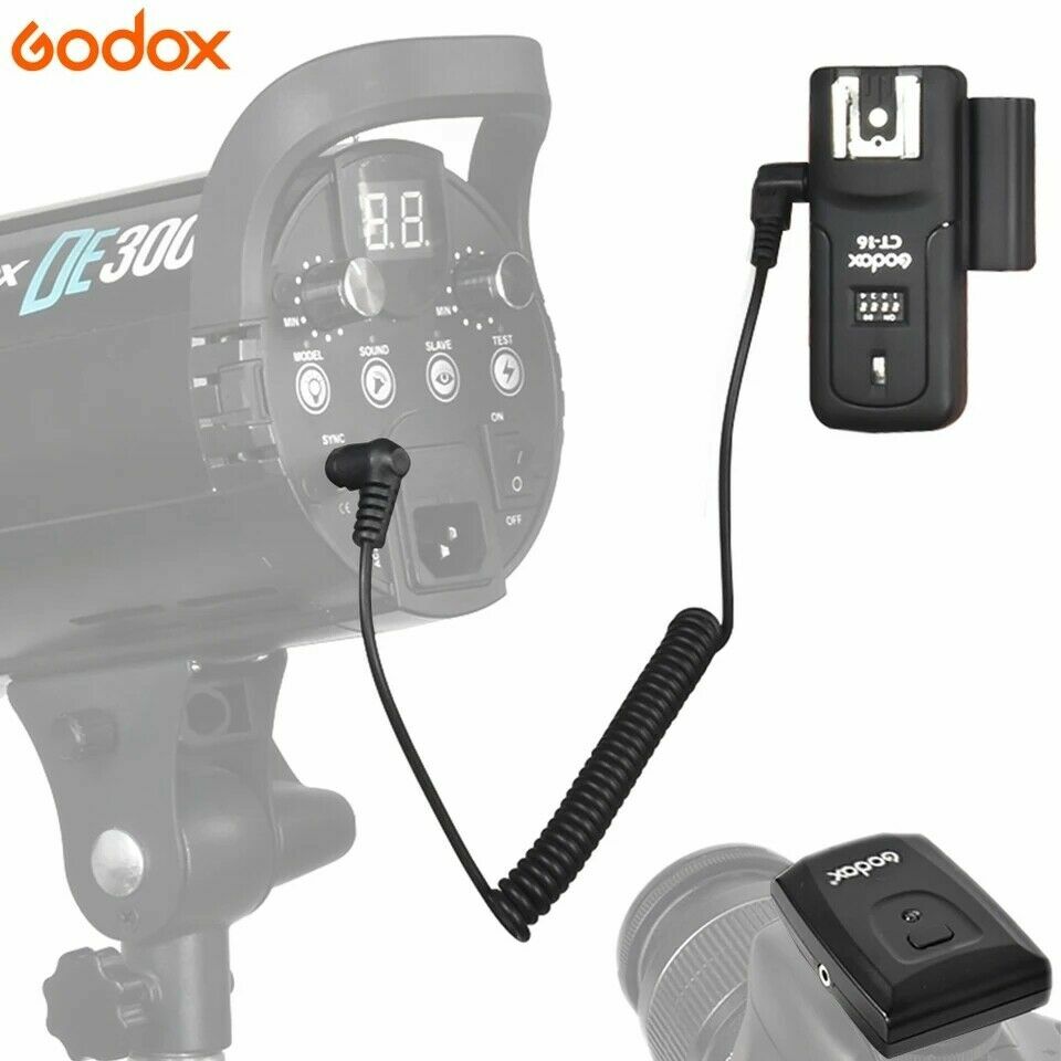 Camera CT-16 Wireless Radio 16 Channels Flash Trigger Transmitter + Receiver Set