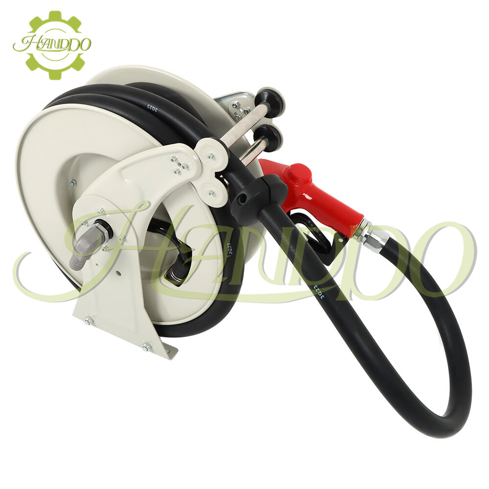 Fuel Hose Reel 4 Length Options Retractable Diesel Hose Reel Auto Refueling Gun