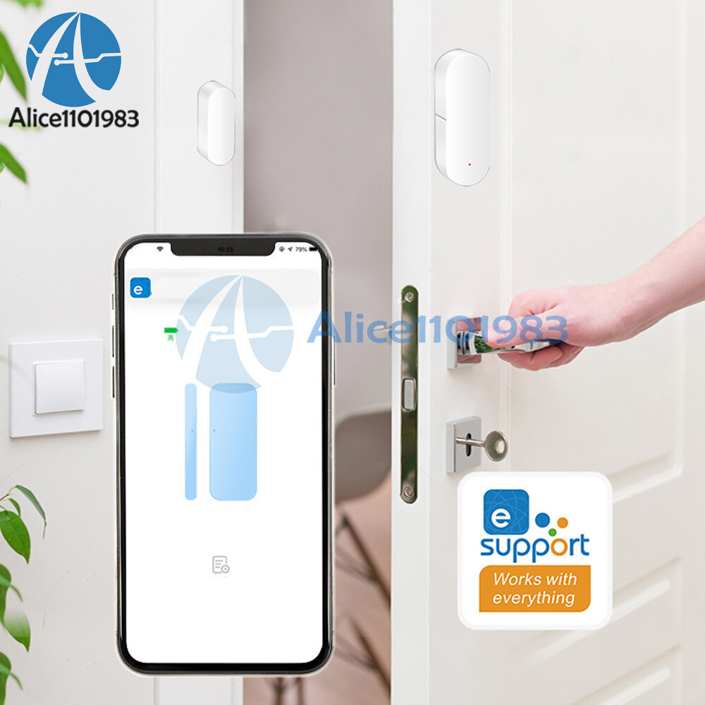 eWeLink/Tuya Smart WIFI Door Window Sensor Open Close Detector App Notification